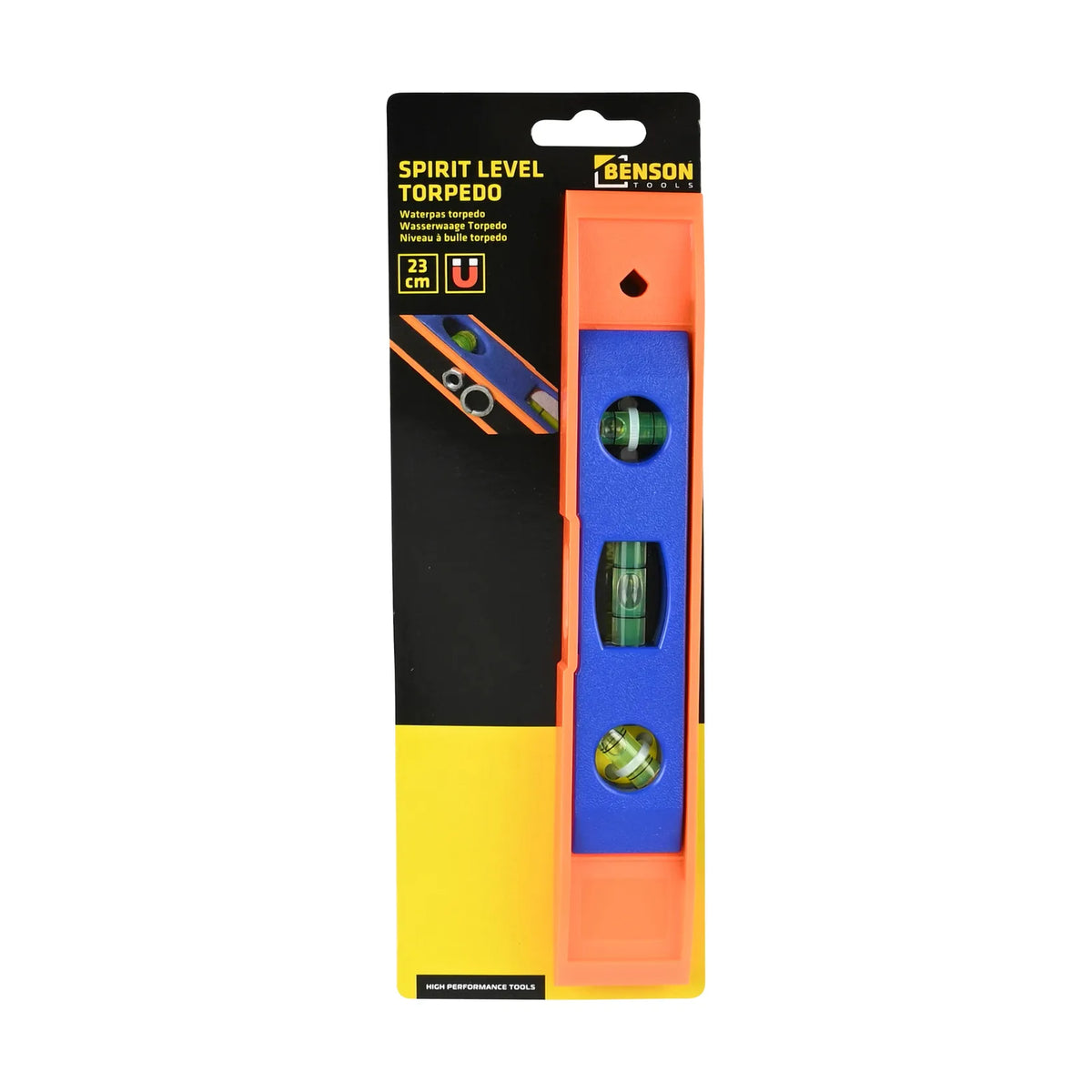 Benson Tools Waterpas torpedo 23 cm magnetisch