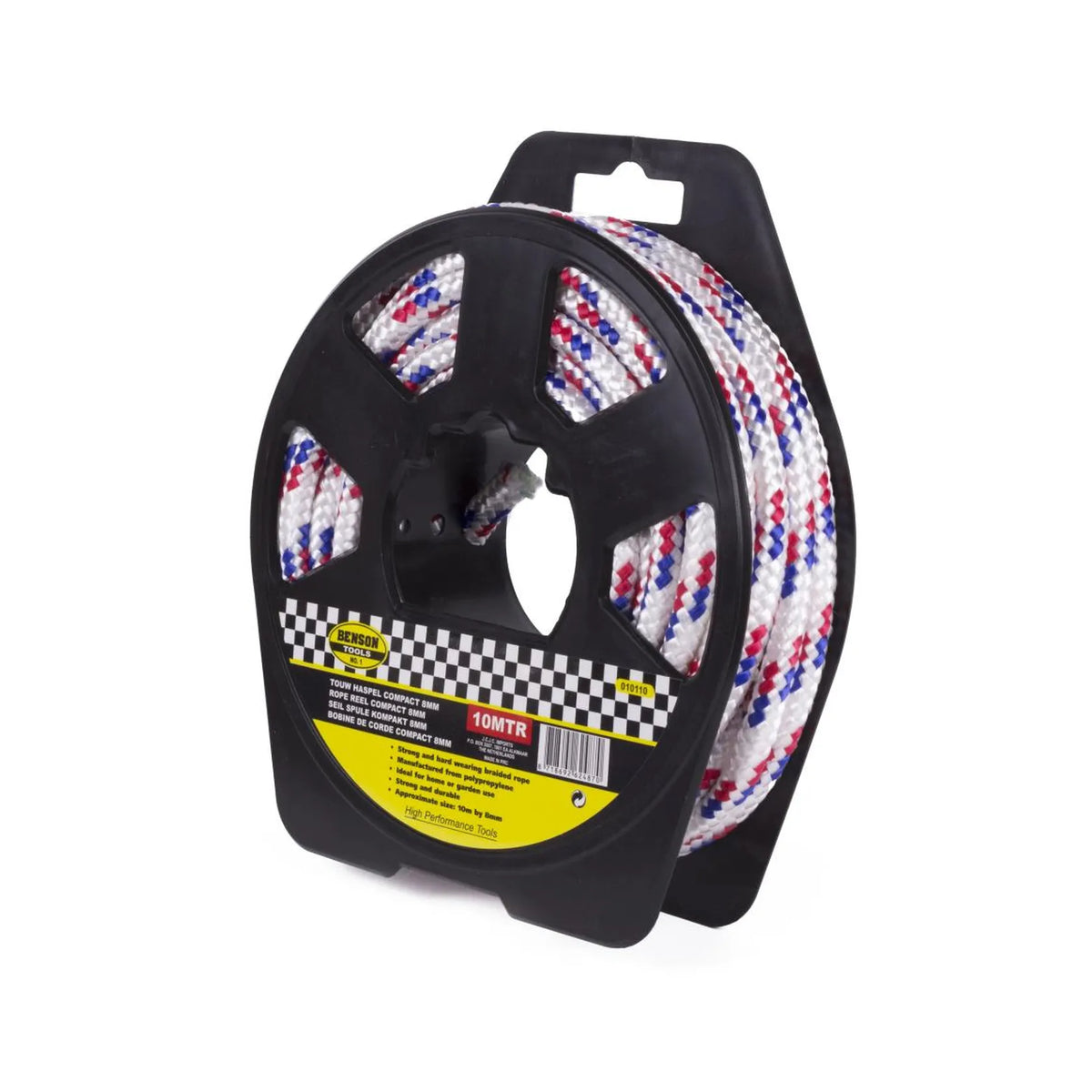 Benson Tools Touw haspel compact 8 mm x 10 mtr