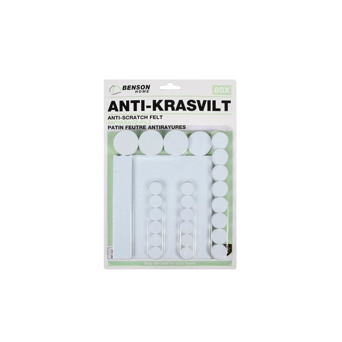 Benson Antikrasvilt set 80 dlg wit