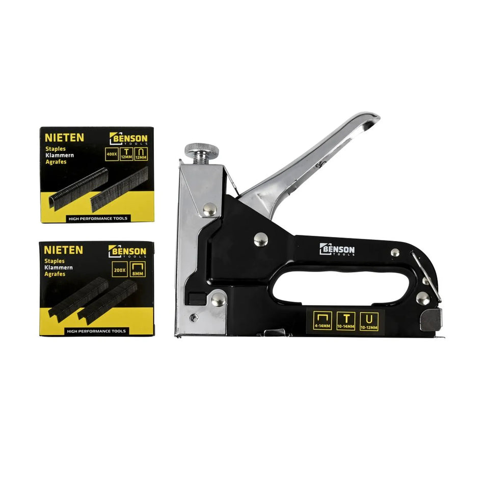Benson Tools Tacker met nieten 601 dlg in koffer