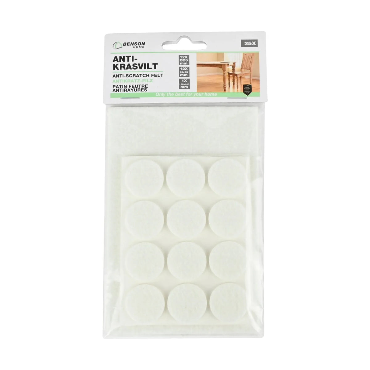 Benson Antikrasvilt set 25 dlg wit