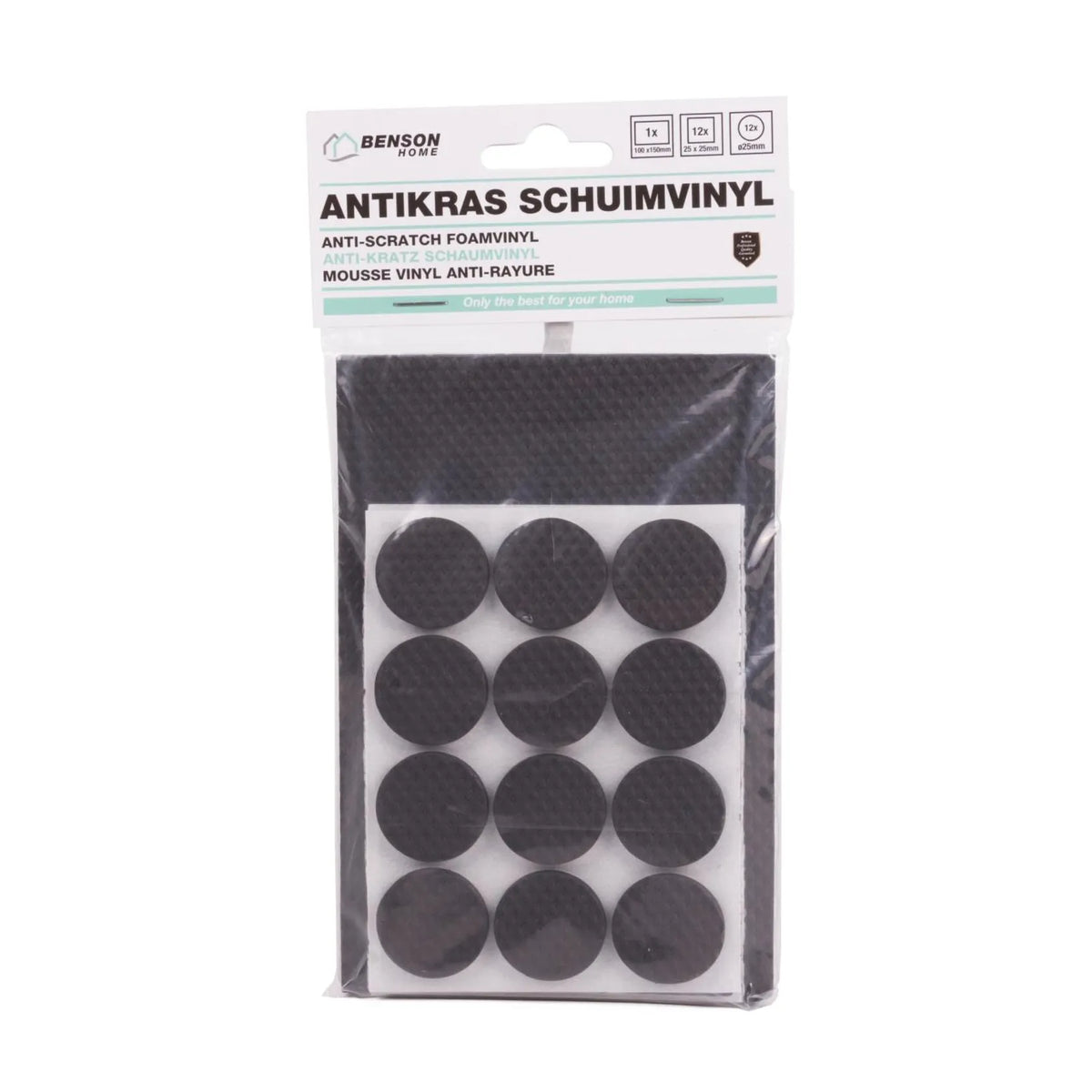 Benson Antikras set schuimvinyl eva 25 dlg zwart