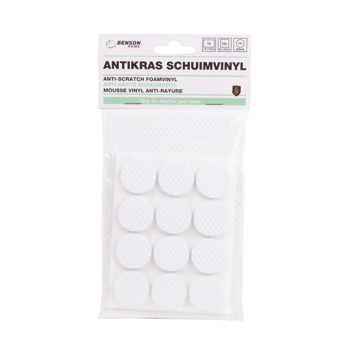 Benson Antikras set schuimvinyl eva 25 dlg wit