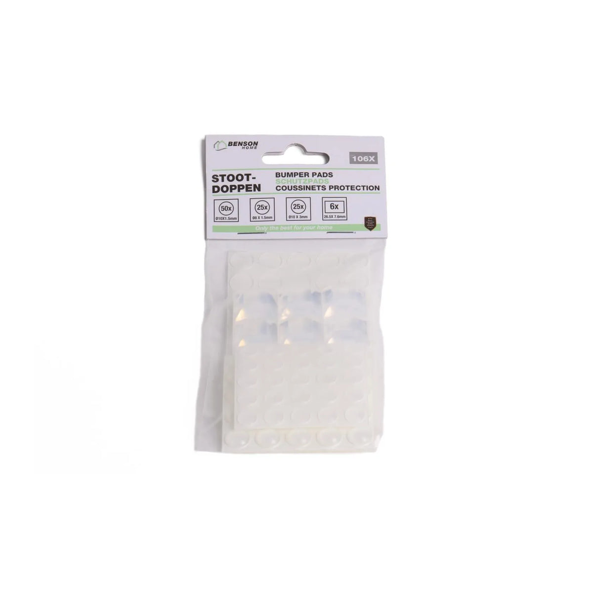 Benson Stootdoppen set 106 dlg transparant