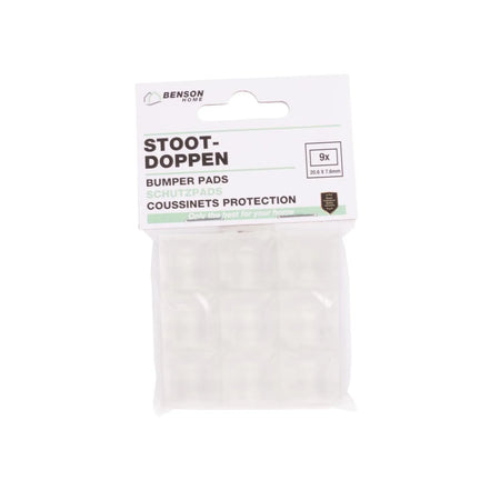 Benson Stootdoppen 9 dlg transparant 20.6 x 20.6 x 7.6 mm
