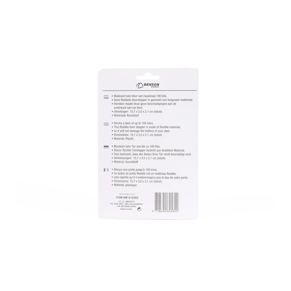 Benson Deurwig 21 mm transparant