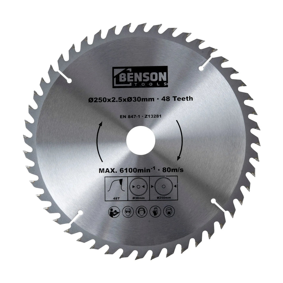 Benson Tools Cirkelzaagblad 250 x 48 tands