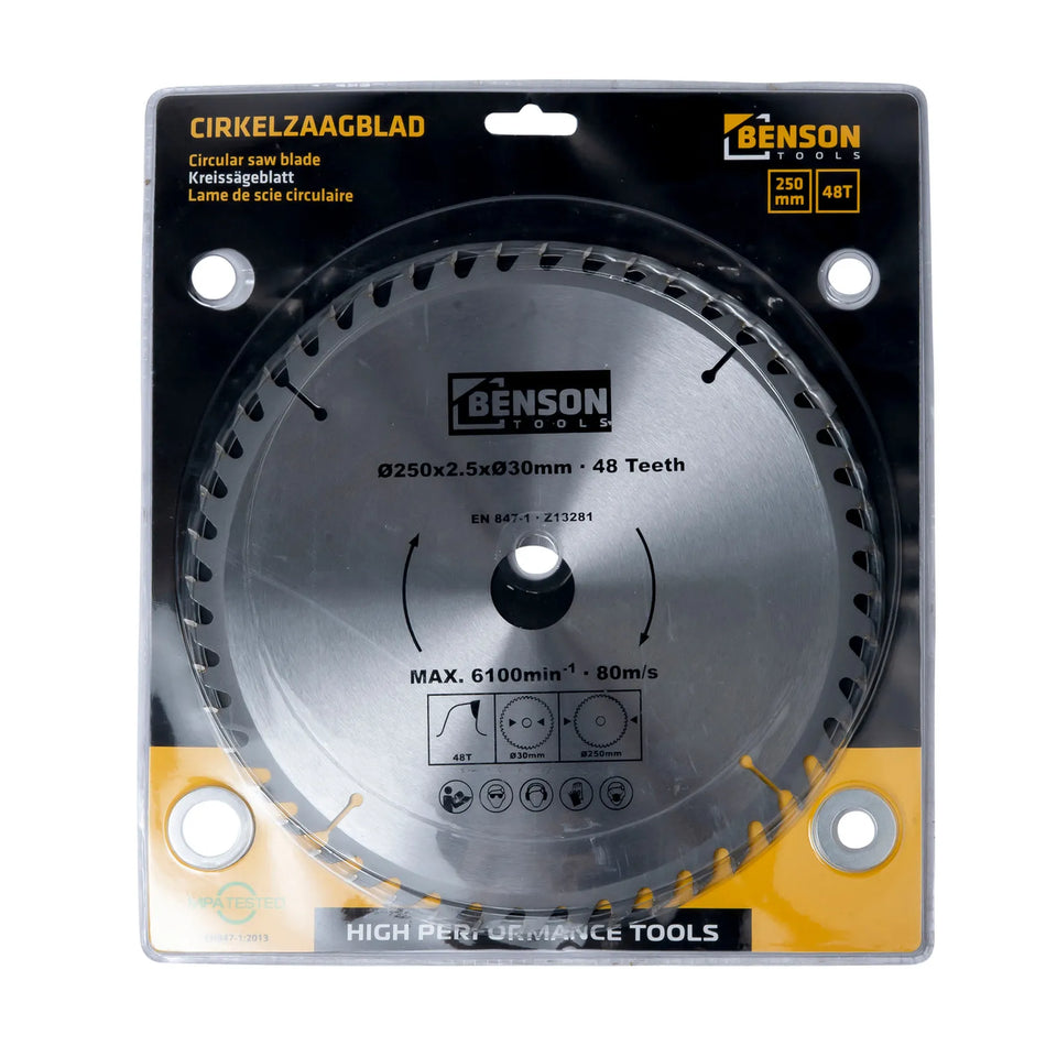 Benson Tools Cirkelzaagblad 250 x 48 tands