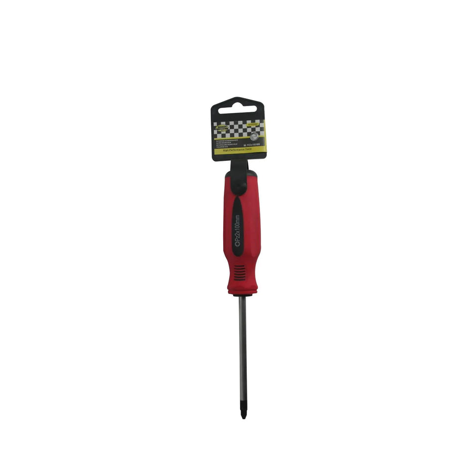 Benson Tools Schroevendraaier pozi PZ2 x 100 rood/zwart Cr-V