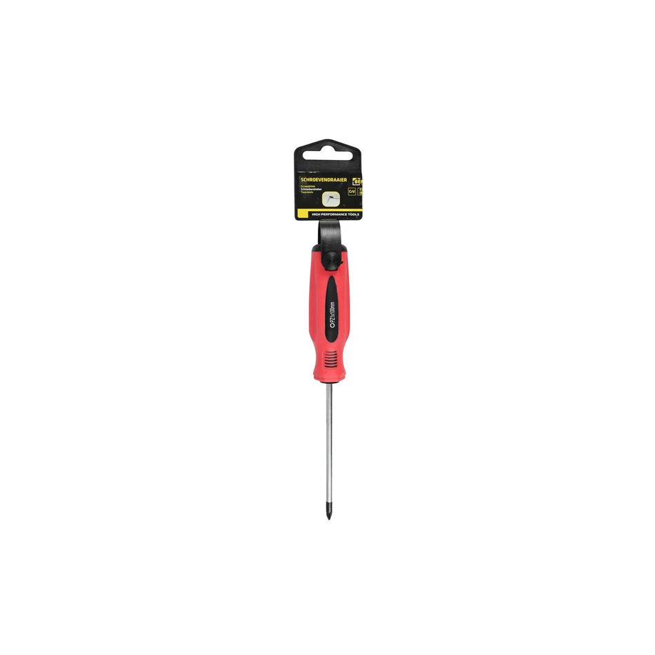 Benson Tools Schroevendraaier pozi PZ1 x 100 rood/zwart Cr-V