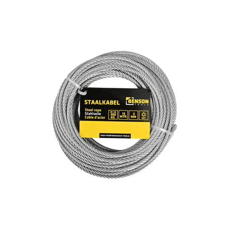 Benson Tools Staalkabel 3 mm x 15 mtr