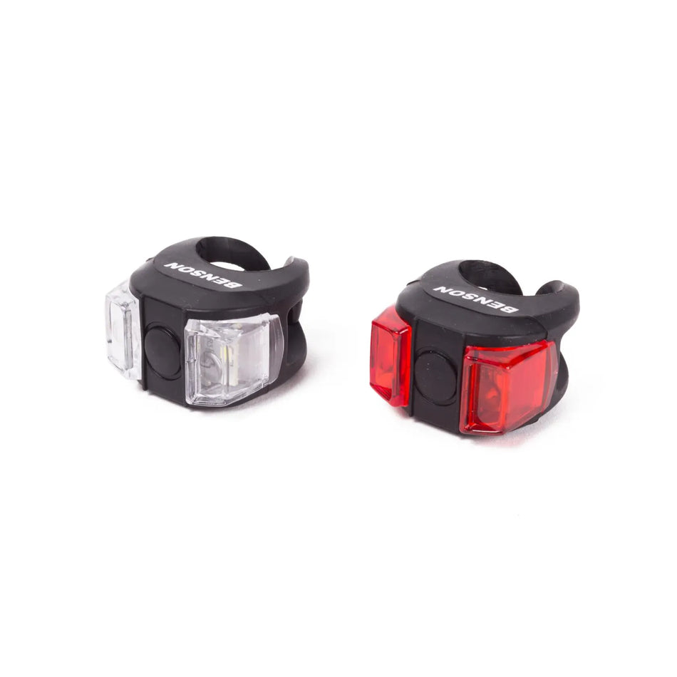 Benson Bike Parts Fietslamp LED 2 dlg silicone