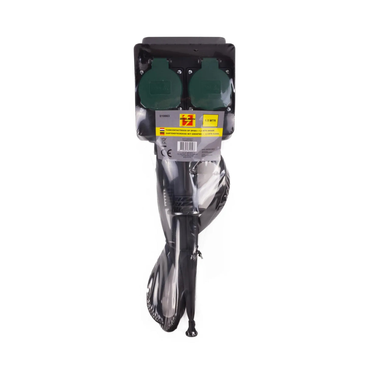 Benson Electric Tuincontactdoos op spies 1.5 mtr