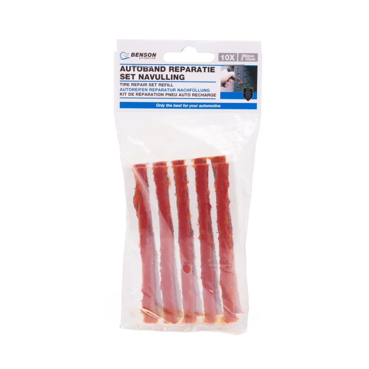 Benson Automotive Autoband reparatie set navulling 10 veters x 10 cm
