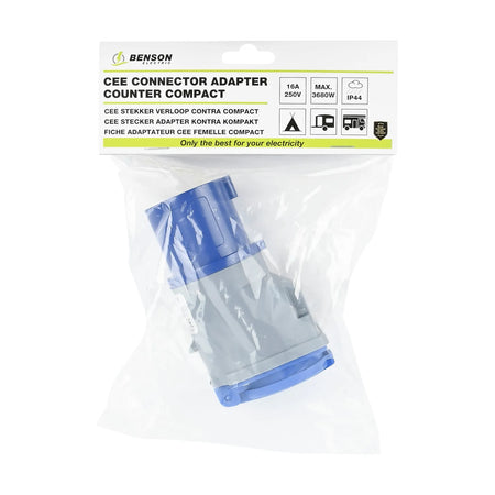Benson Electric CEE stekker verloop contra compact