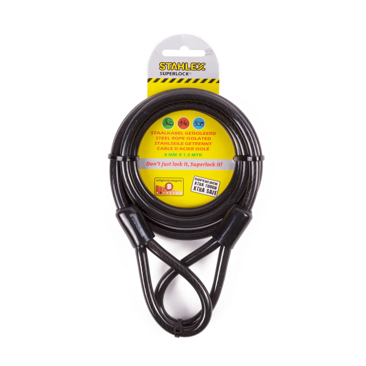 Stahlex Staalkabel geïsoleerd 8 mm x 1.5 mtr