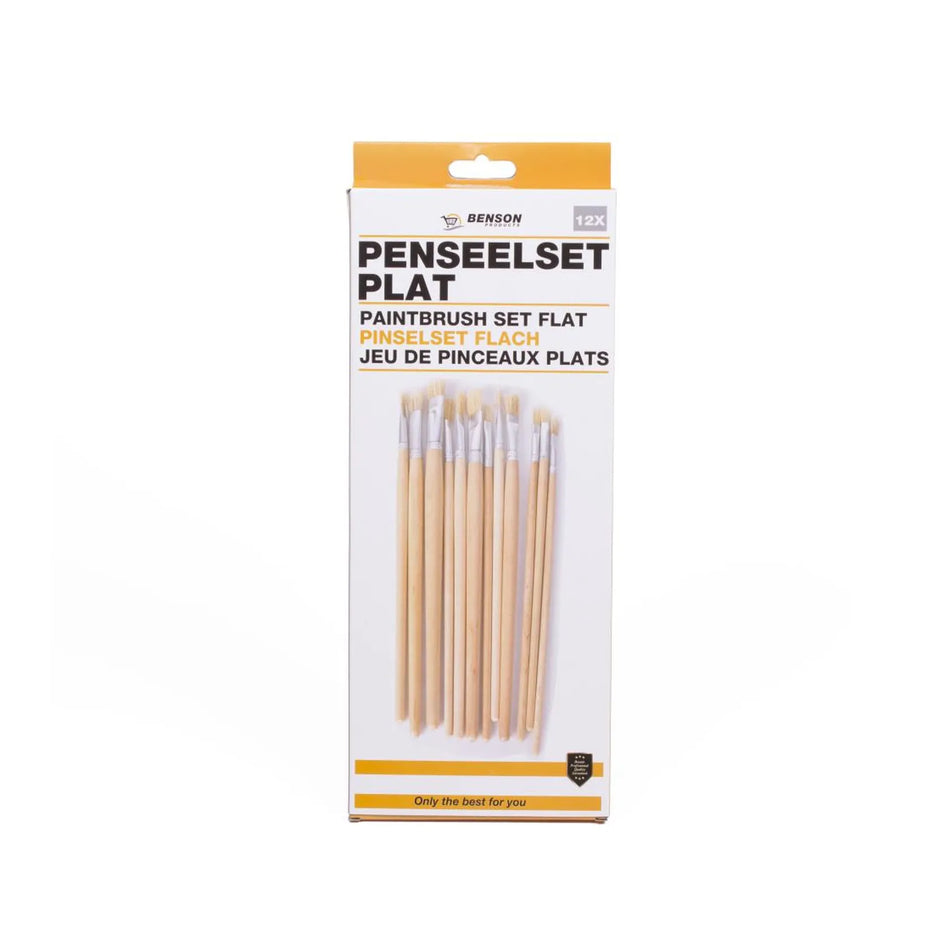 Benson Penseelset 12 dlg plat