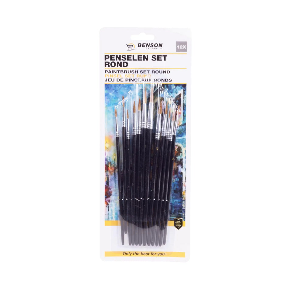 Benson Products Penseelset 12-delig rond
