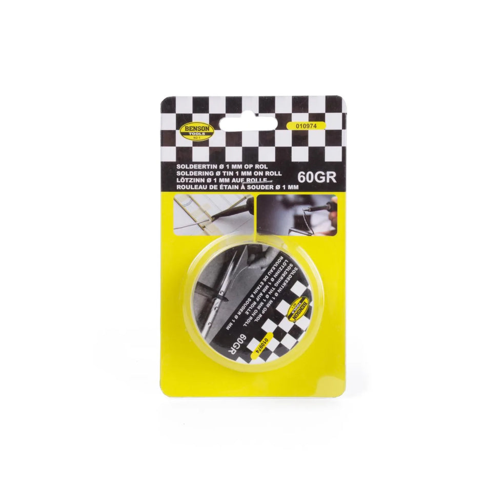Benson Tools Soldeertin 60 gr ø1 mm op rol