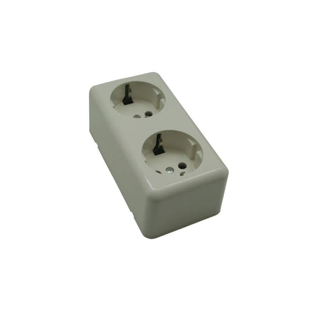 Benson Electric Wandcontactdoos 2-voudig + RA opbouw