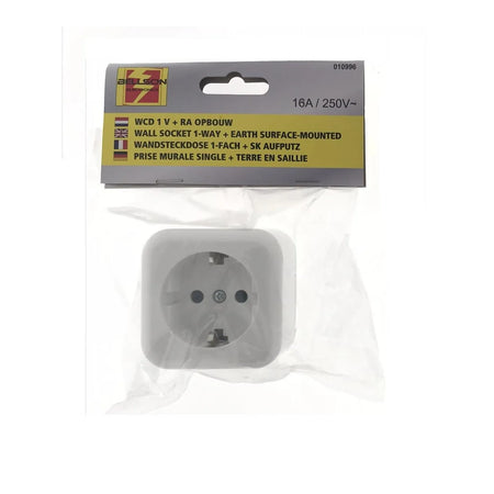 Benson Electric Wandcontactdoos 1-voudig + RA opbouw