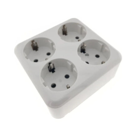 Benson Electric Wandcontactdoos 4-voudig + RA opbouw