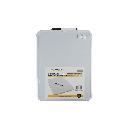 Benson Products Whiteboard + marker + magneten 36 x 28 cm
