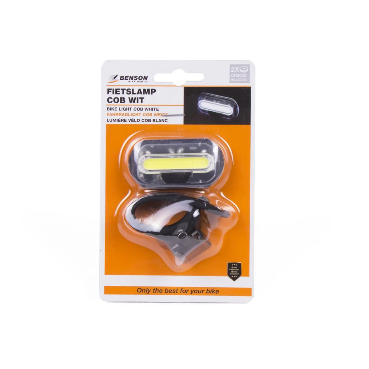 Benson Bike Parts Fietslamp COB wit