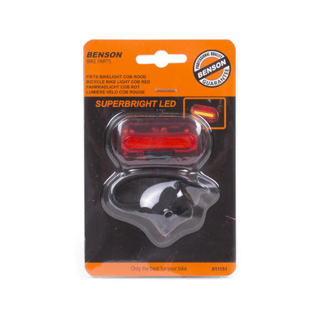 Benson Bike Parts Fietslamp COB rood