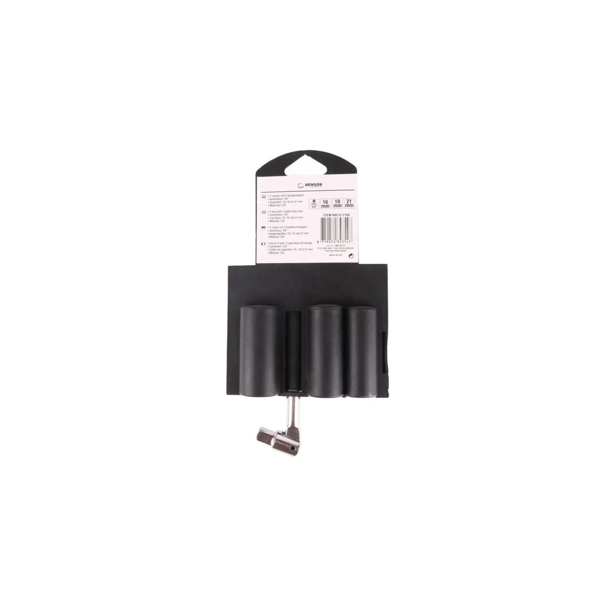 Benson Automotive Bougiesleutel set 4 dlg
