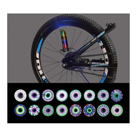 Benson Bike Parts LED fietsverlichting kleur wiel 32 motieven