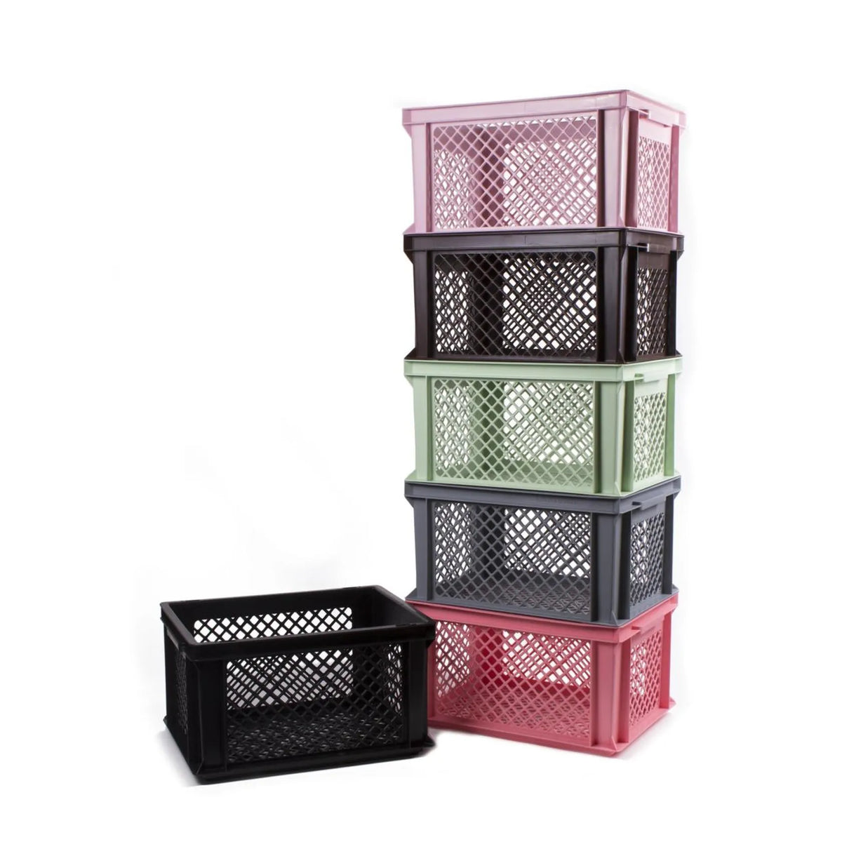 Benson Bike Parts Fietskrat kunststof 40 x 30 x 22 cm zwart