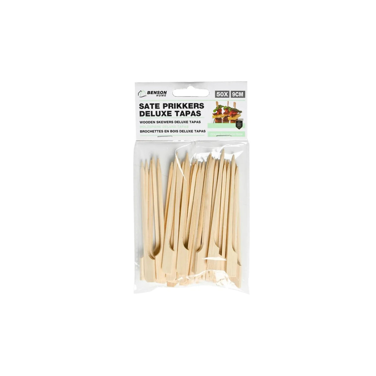 Benson Sate prikkers 50 dlg 9 cm deluxe tapas