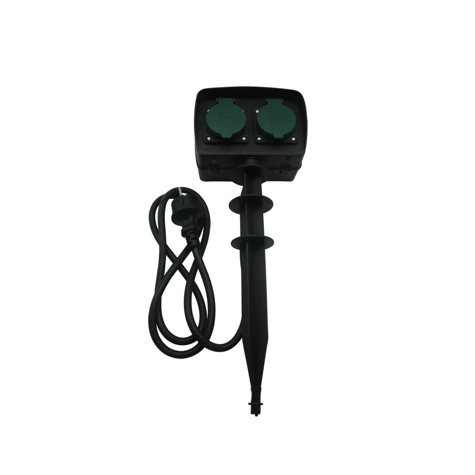 Benson Electric Tuincontactdoos op spies met timer 1.5 mtr