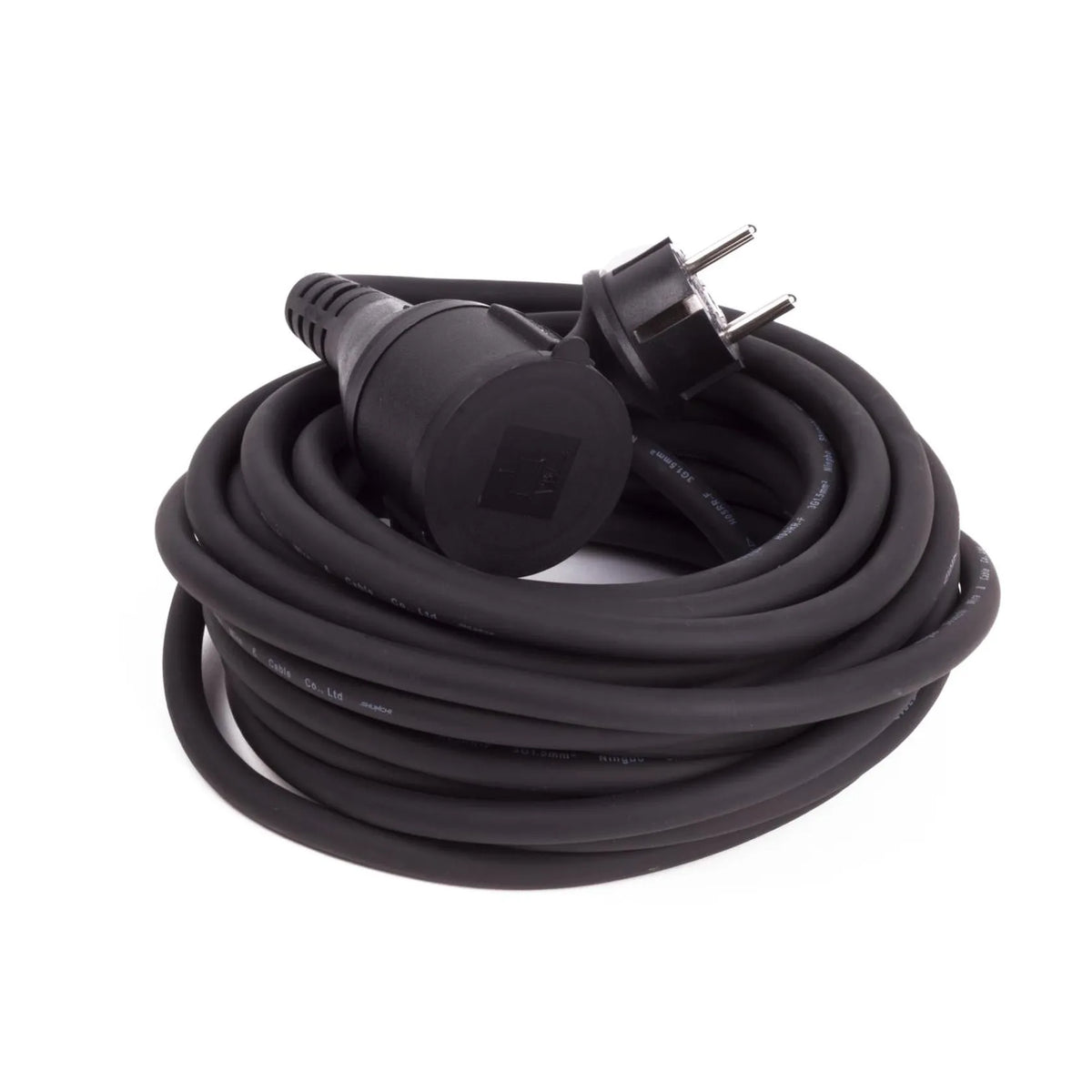 Benson Electric Verlengsnoer + RA 3X1.5 10 mtr rubber