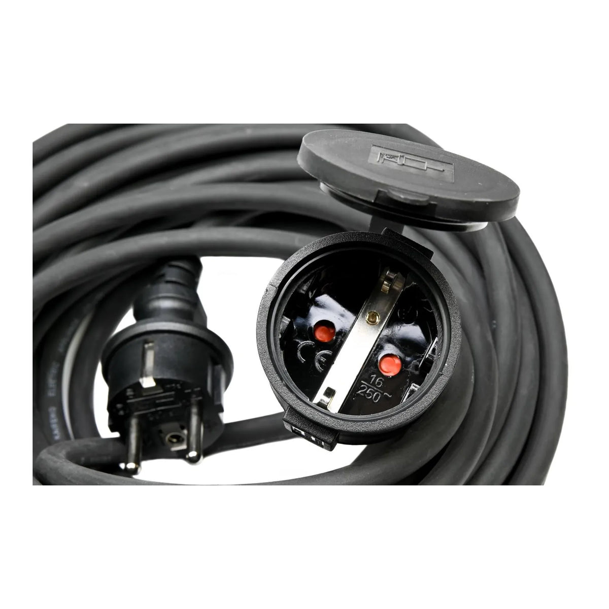 Benson Electric Verlengsnoer + RA 3 x 1.5 15 mtr rubber