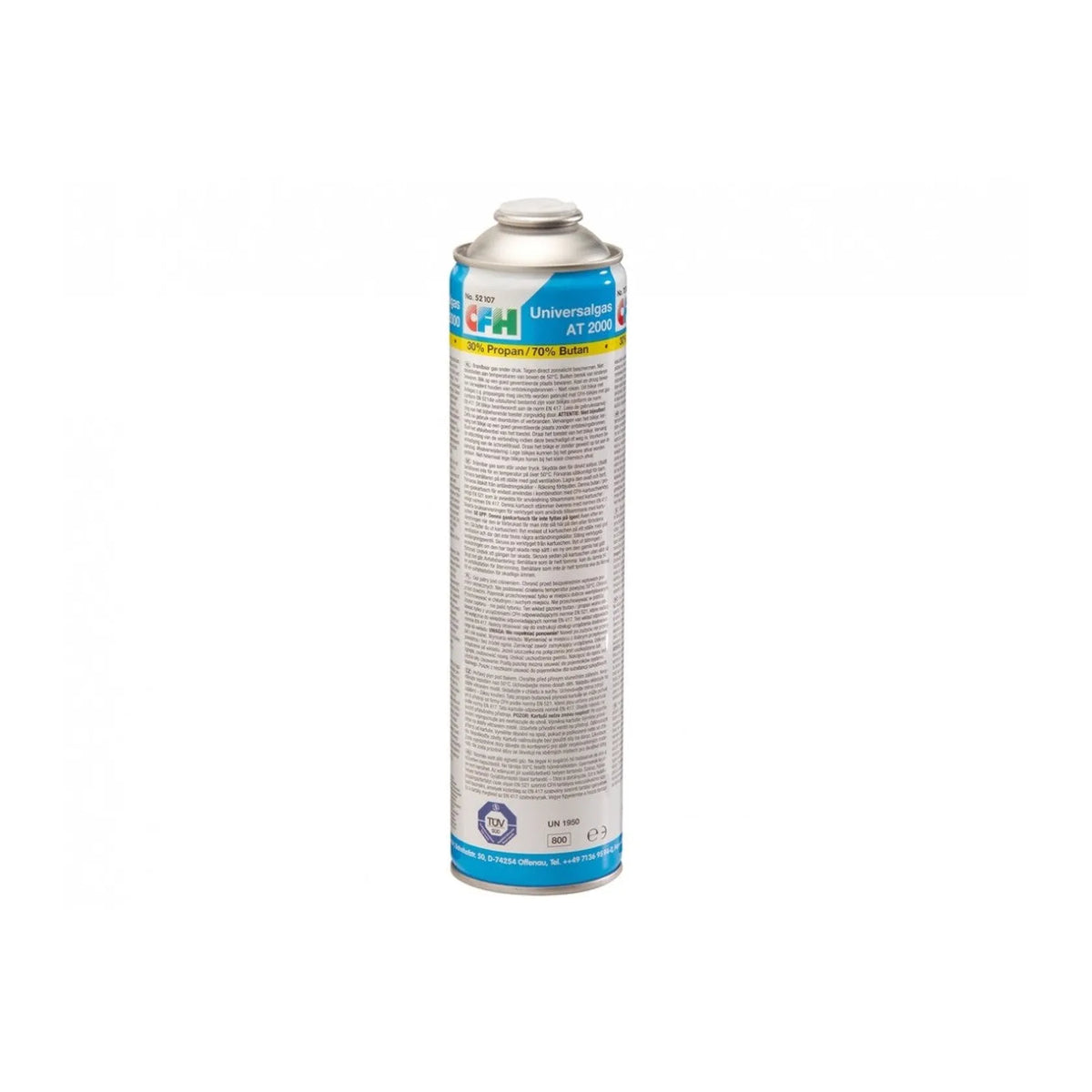 CFH Gasbus universeel 330 gr / 600 ml 70% bu 30% pro