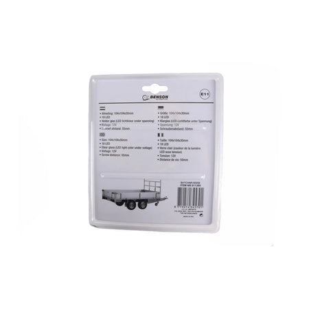 Benson Automotive Aanhangwagen achterlicht vierkant 18 led