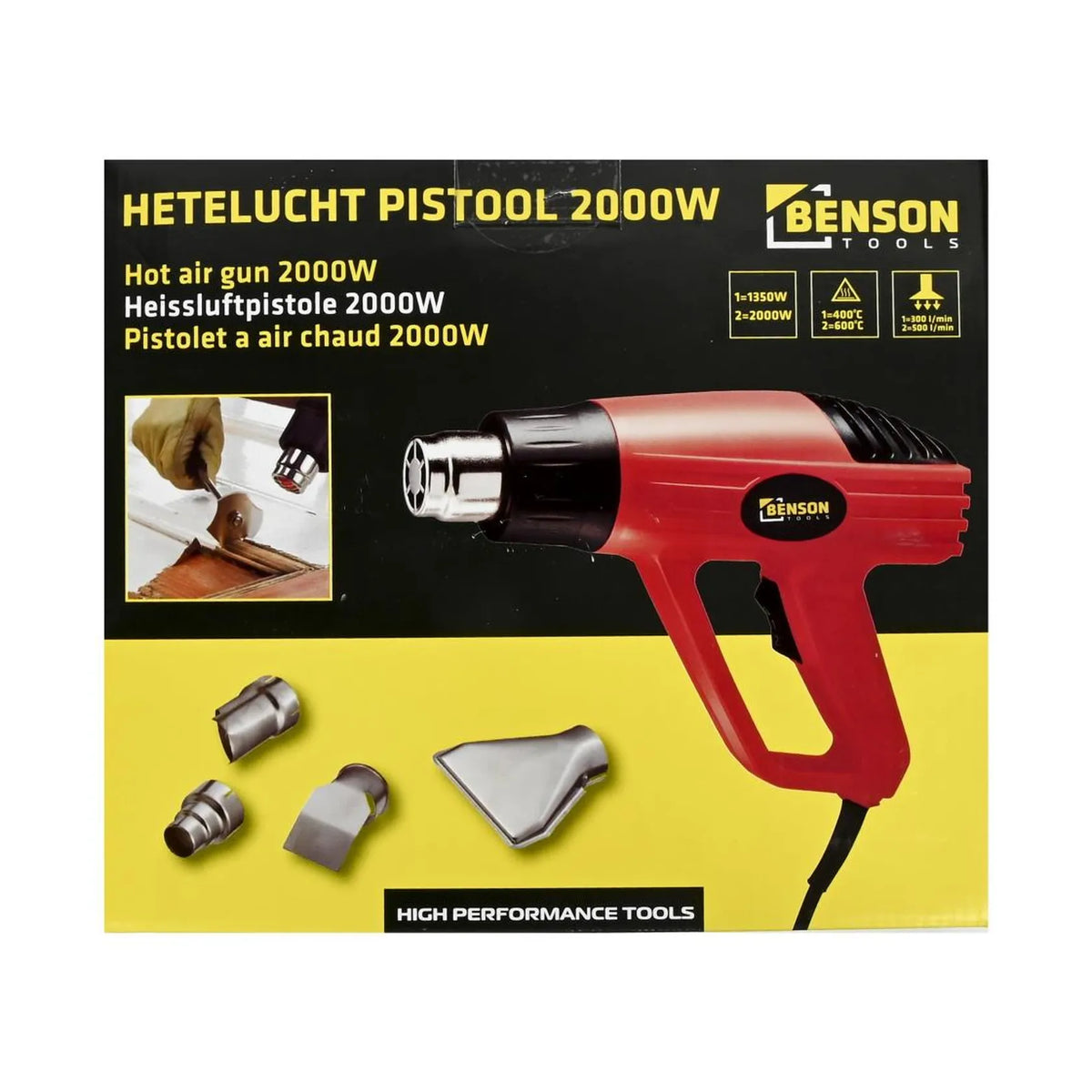 Benson Tools Hetelucht pistool 2000W