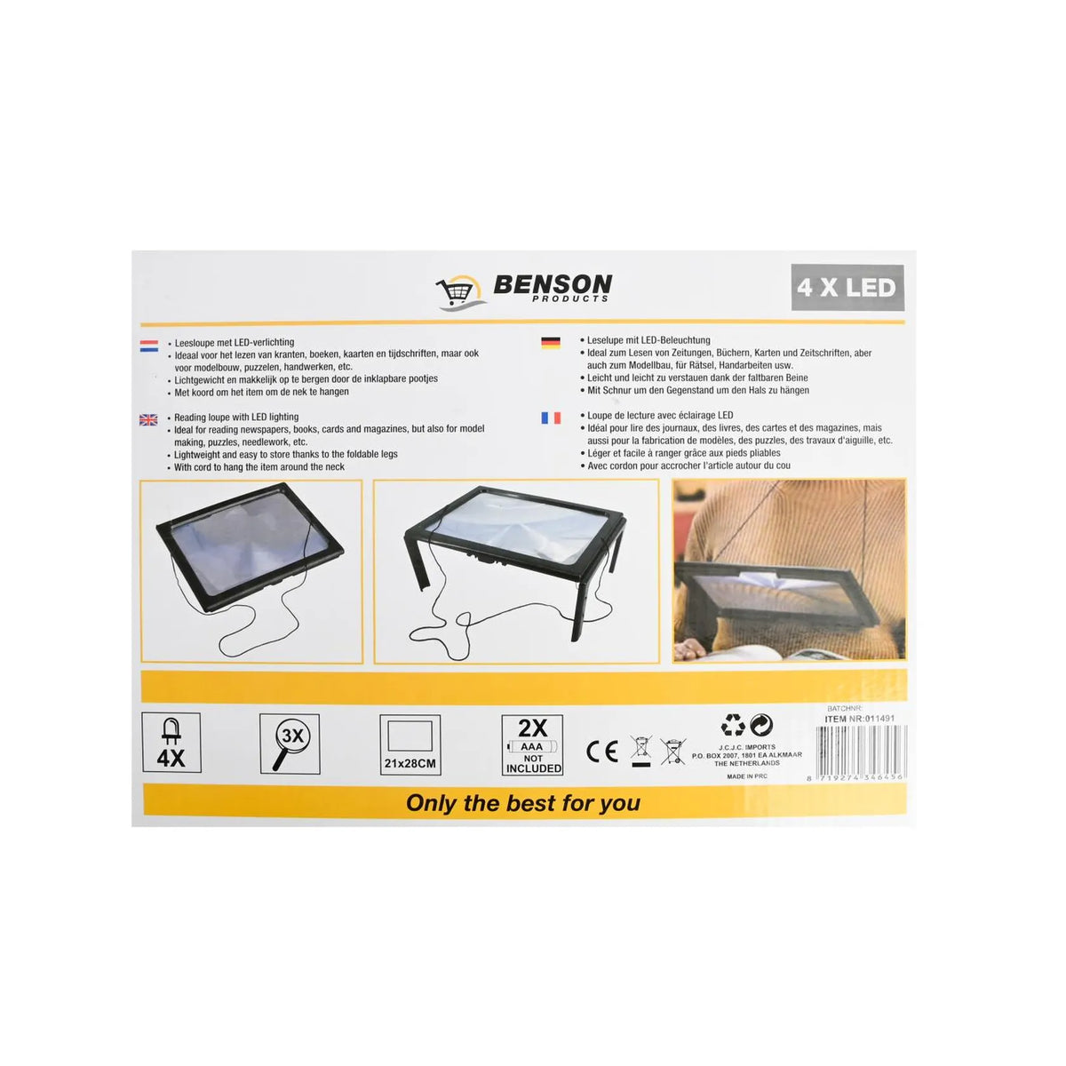 Benson Leesloupe A4 4 x led