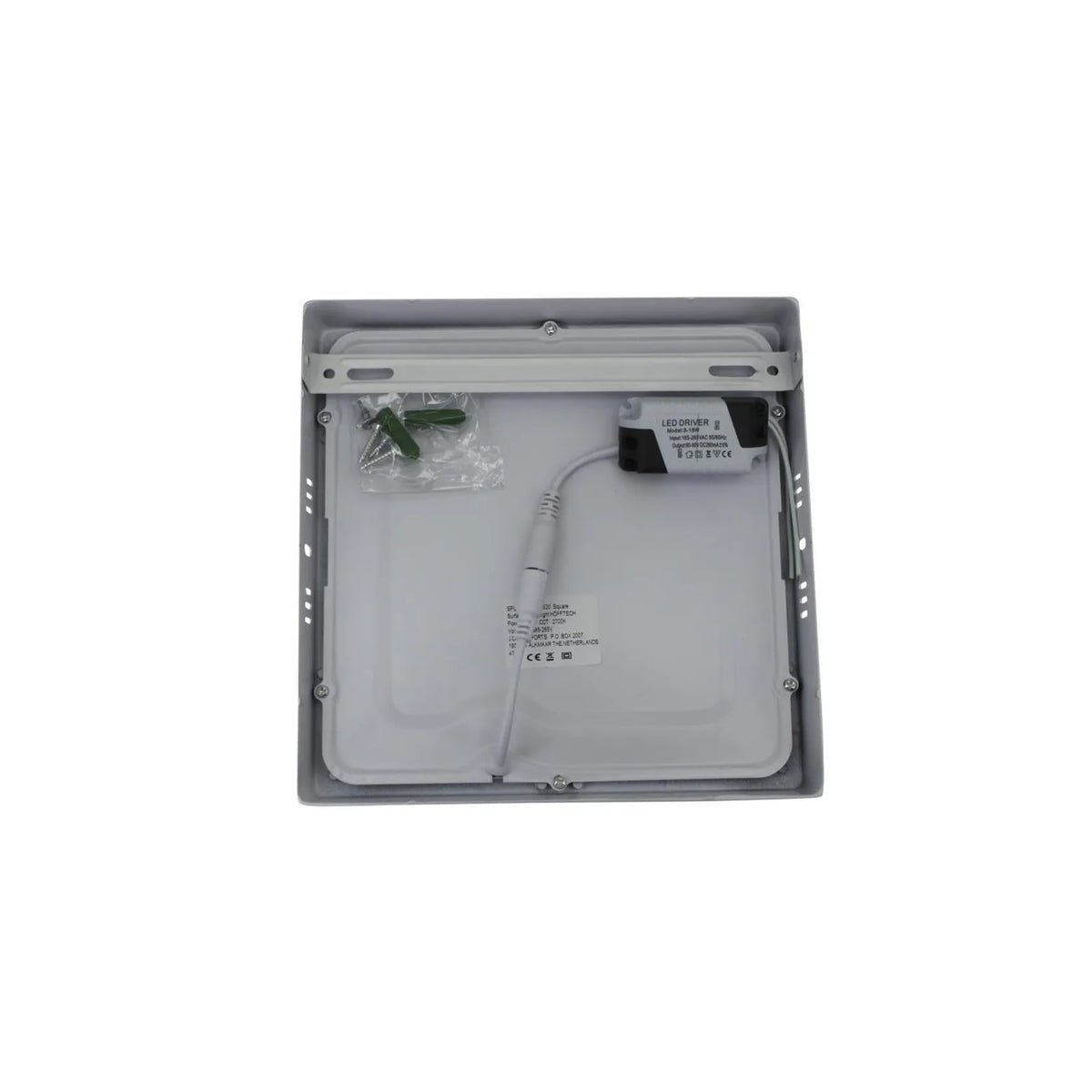 Höfftech LED plafonnière vierkant 18W 205 x 205 mm