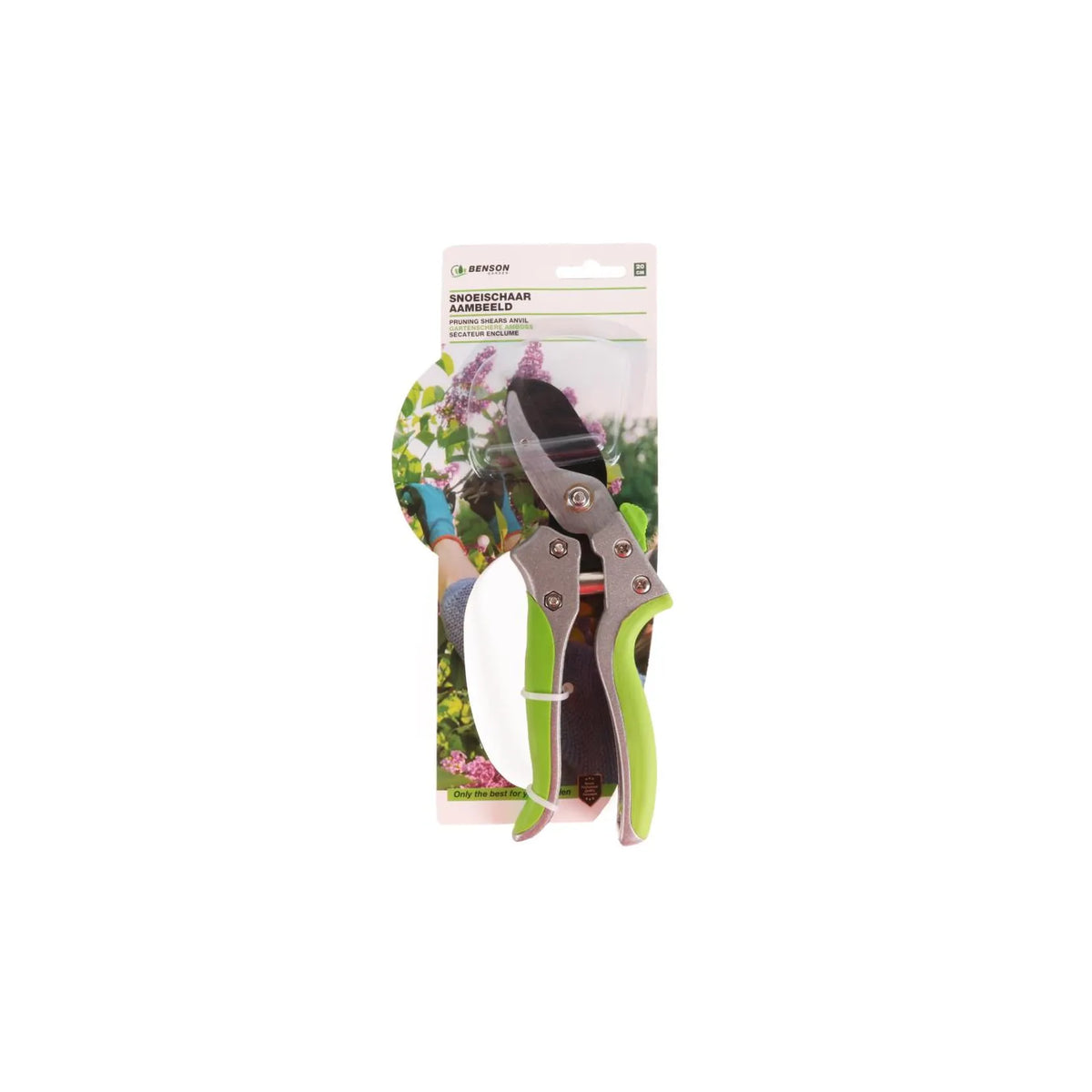 Benson Garden Snoeischaar aambeeld 20 cm soft grip profi