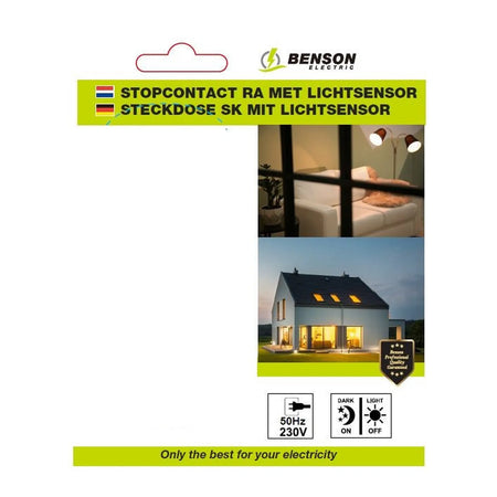 Benson Electric Stopcontact RA met lichtsensor
