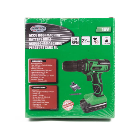 Höfftech Accu boormachine 16V 1.3 Ah li-ion