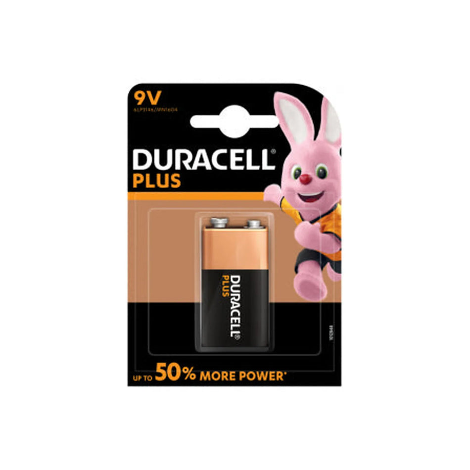 Duracell alkaline plus 9V 6LR61/MN1604