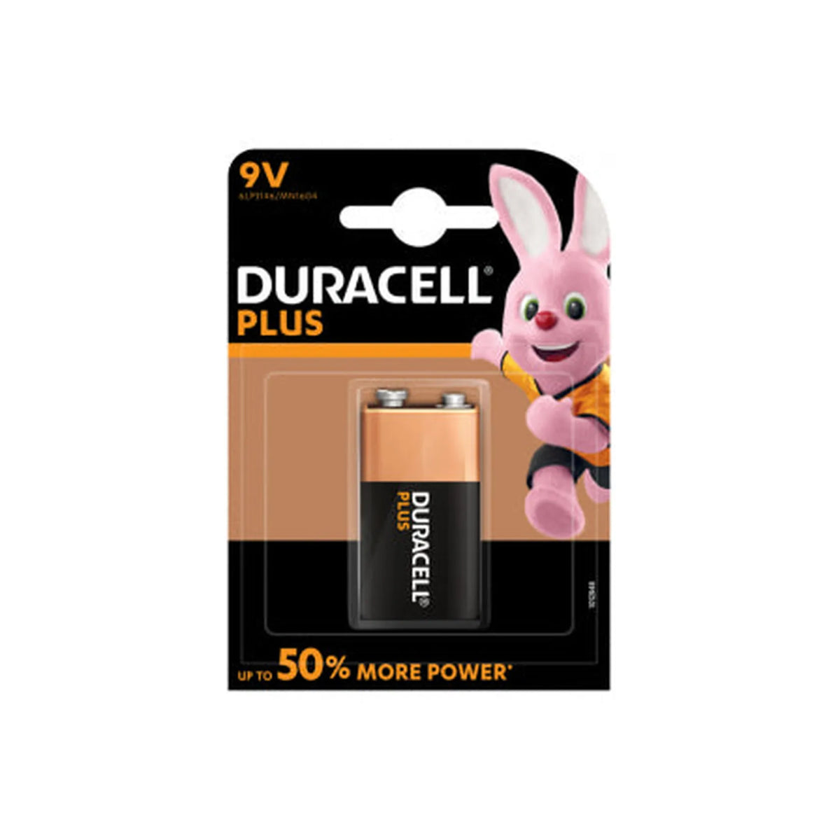 Duracell alkaline plus 9V 6LR61/MN1604