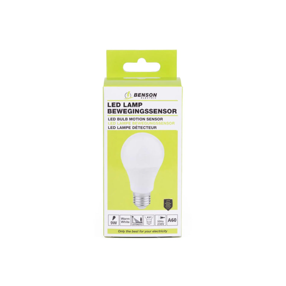 Benson Electric LED lamp E27 A60 9W + dimbaar schakelaar warm wit