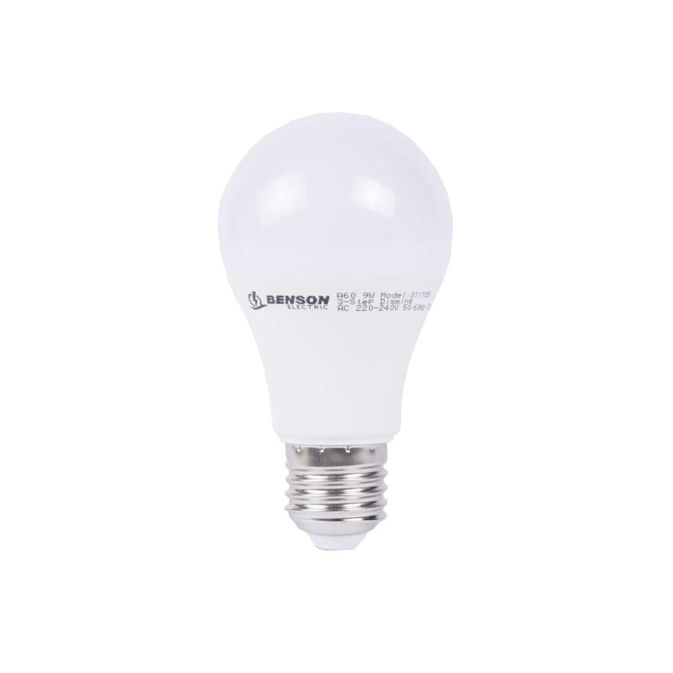Benson Electric LED lamp E27 A60 9W + dimbaar schakelaar warm wit