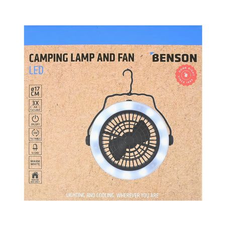 Benson Outdoor LED Camping lamp en ventilator