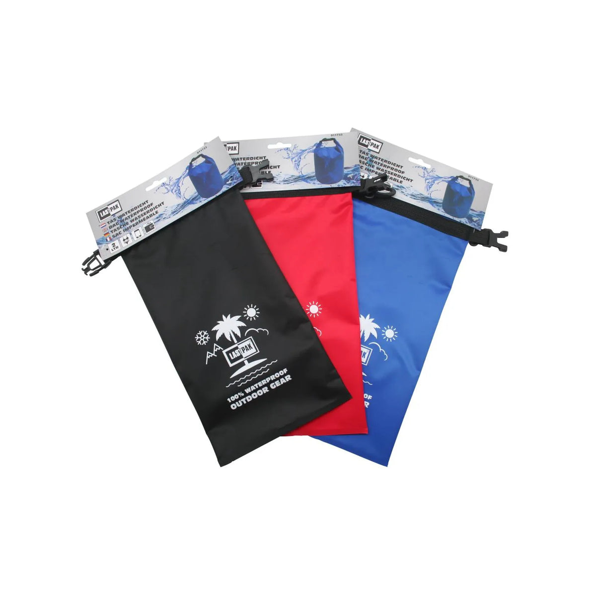 Lastpak Tas waterdicht 2 ltr mix